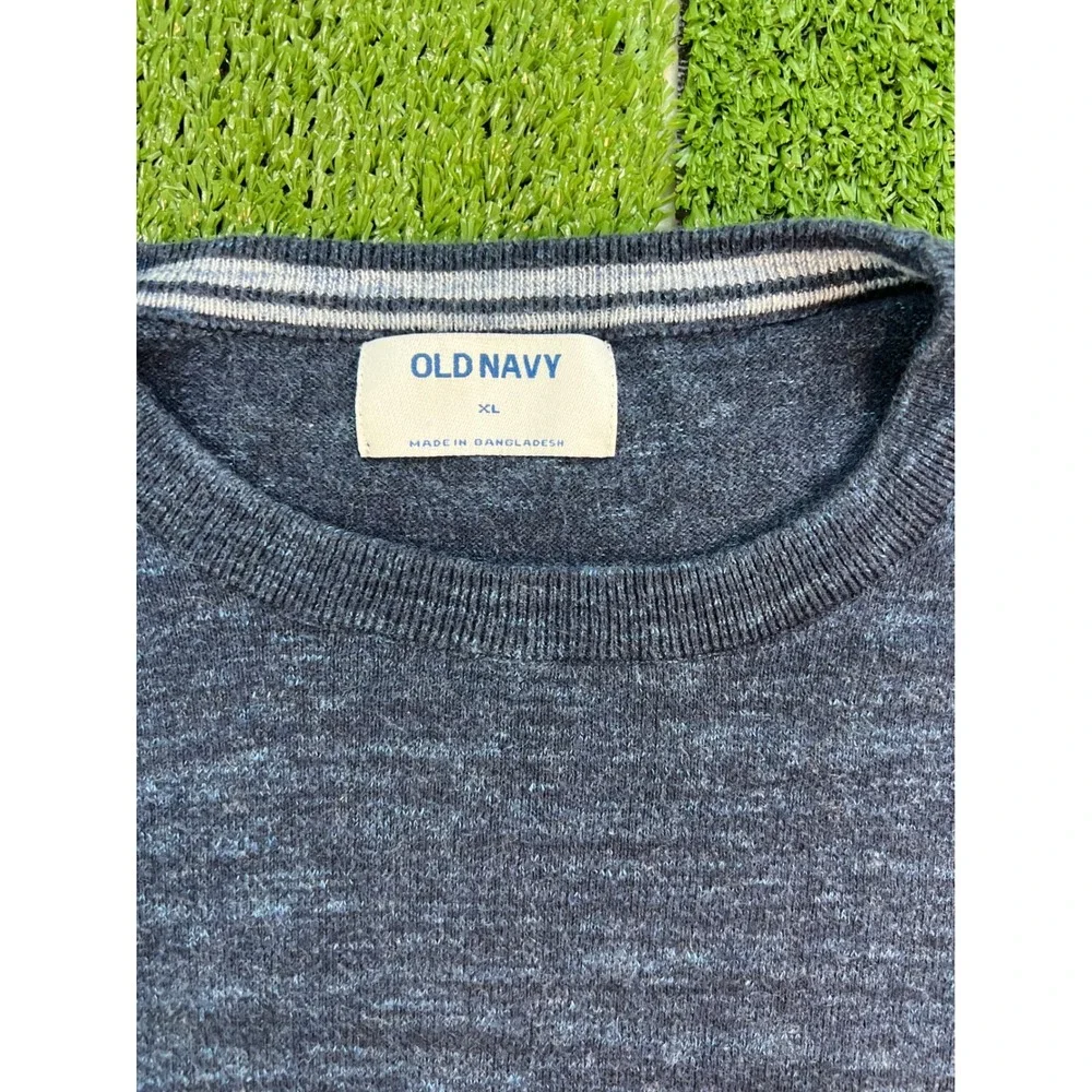 Old Navy Mens Gray Heathered Long Sleeve Crew Neck‎ Knit Pullover Sweater XL